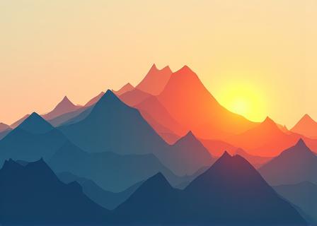 Geometric graph lines extending into a bright horizon representing predictive modeling